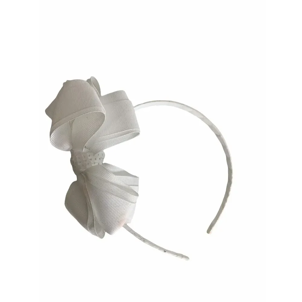 Girl’s Lot 2 White & Black Sequined Bow Headbands